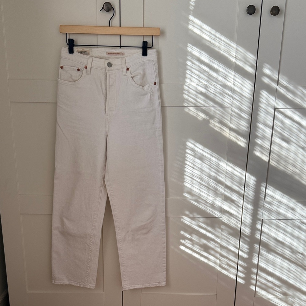 LEVI’S Ribcage Straight Ankle white size 26